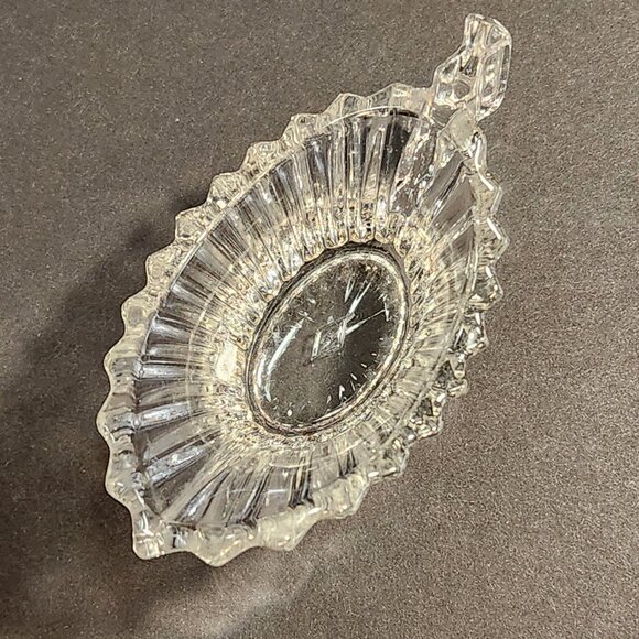 Elegant Depression Glass Heisey Ridgeleigh Creamer, Sugar, and Tray - Picture 8 of 13